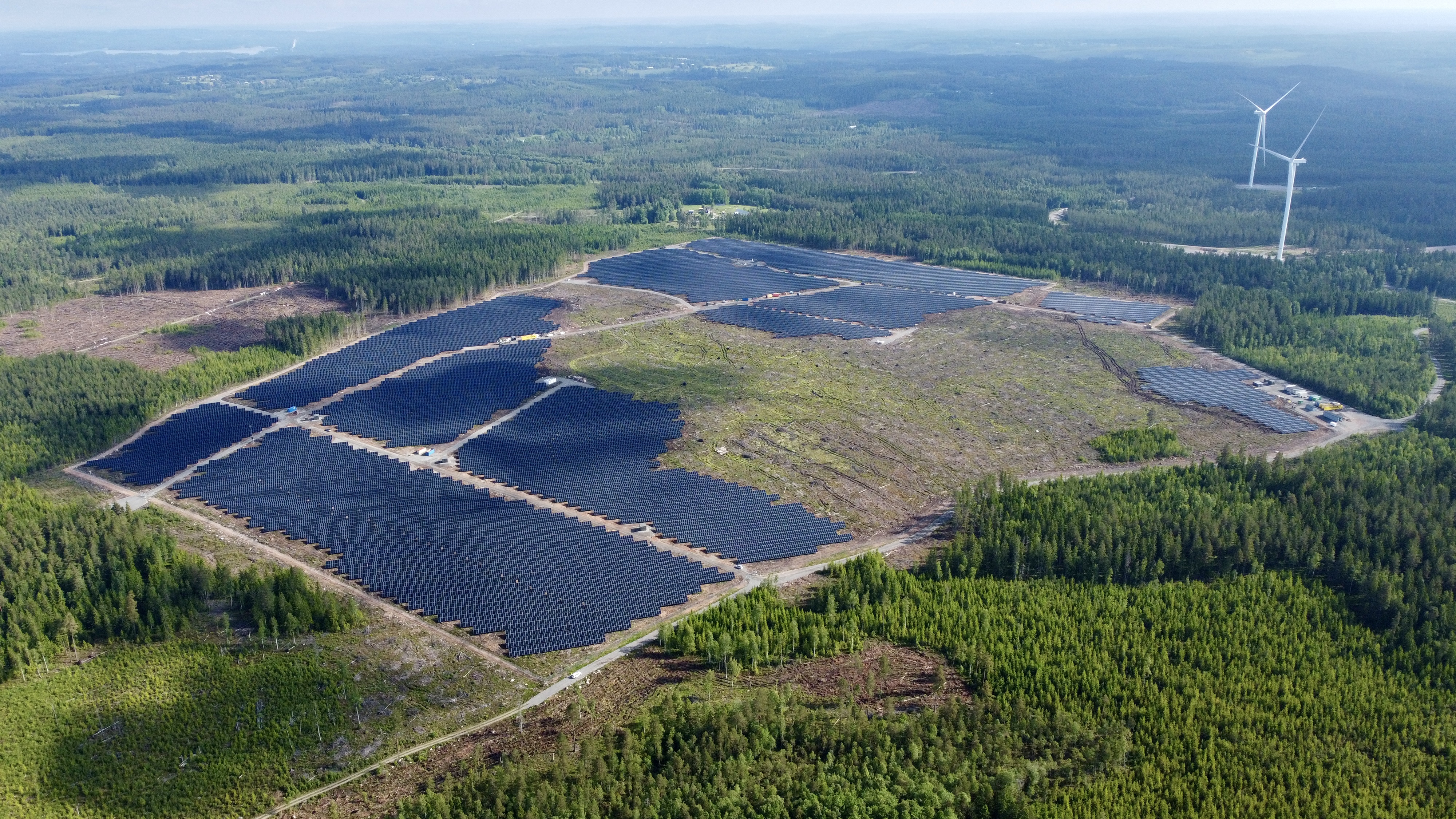 Flygfoto över Grevekulla hybridpark