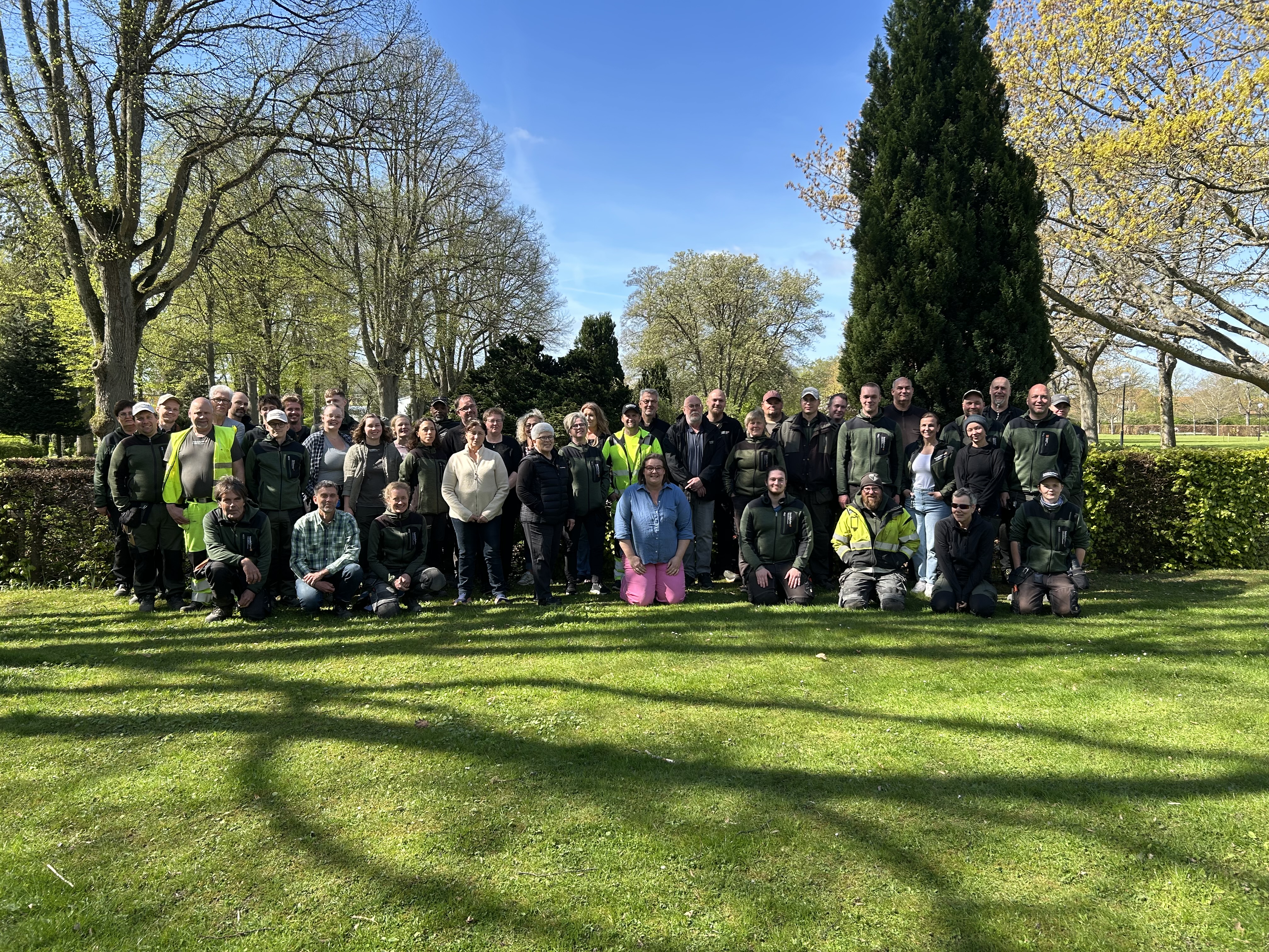Gruppfoto Kyrkogårdsavdelningen Lund 2025