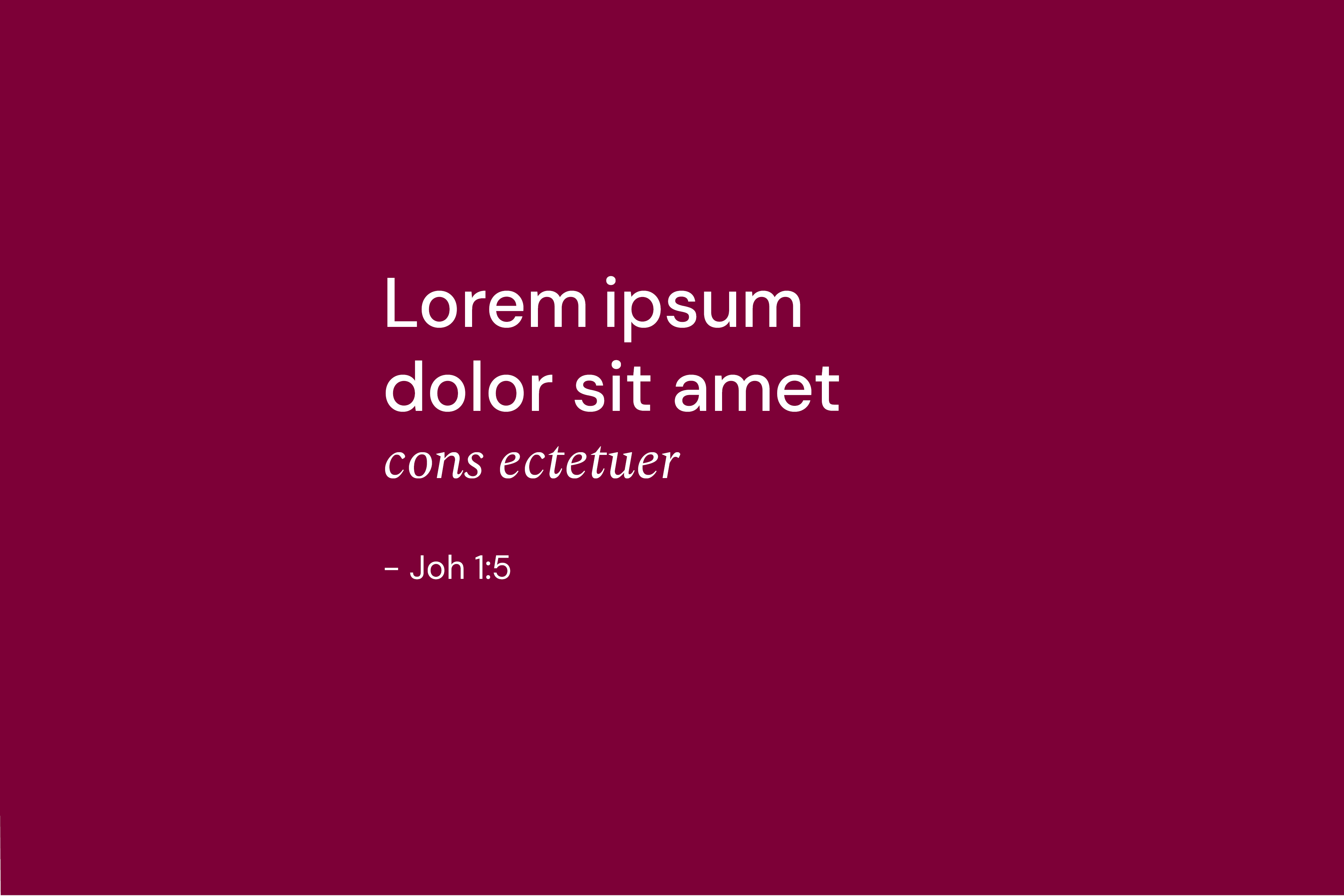 Vinröd platta med text på