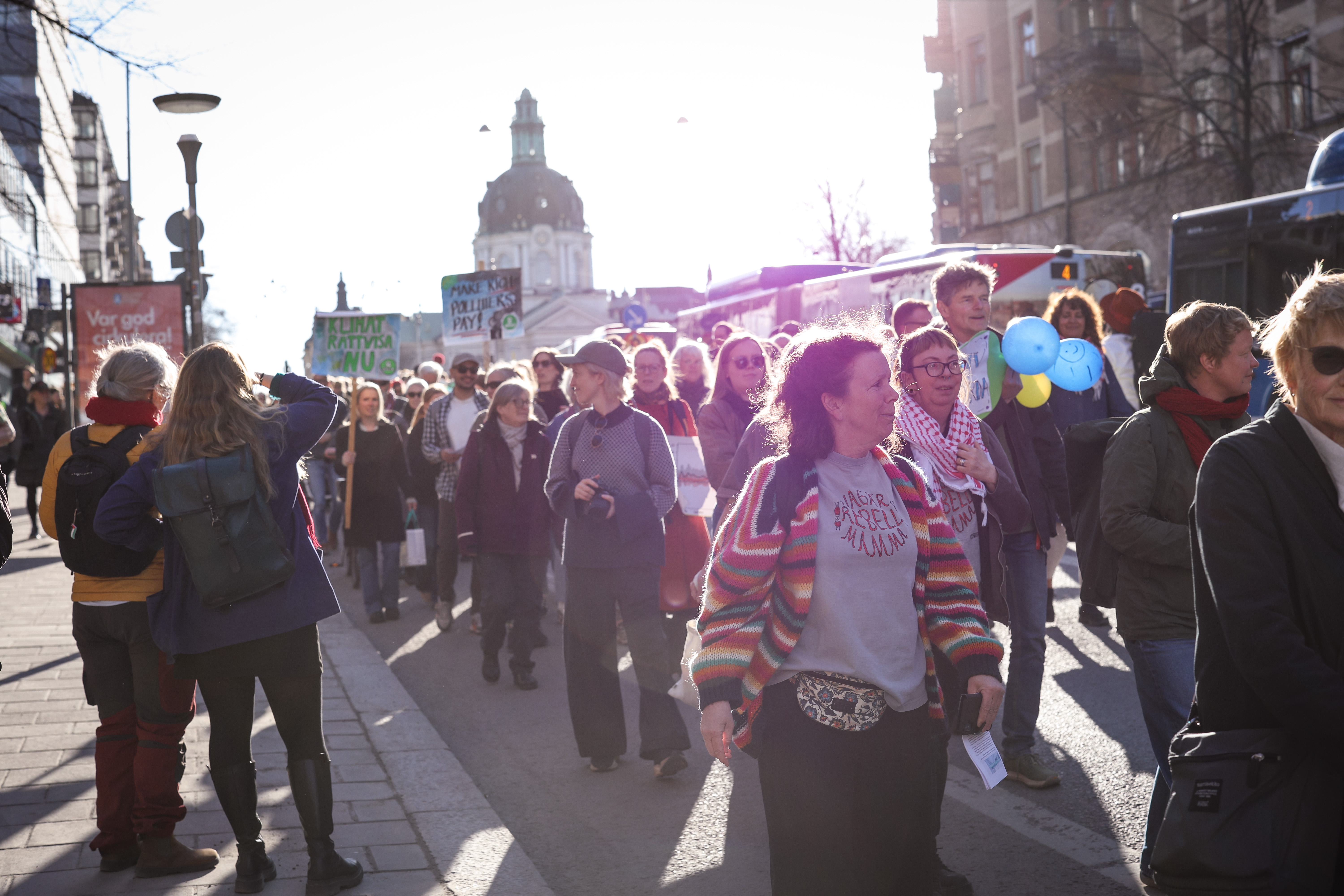 Folkfest på klimatmanifestation