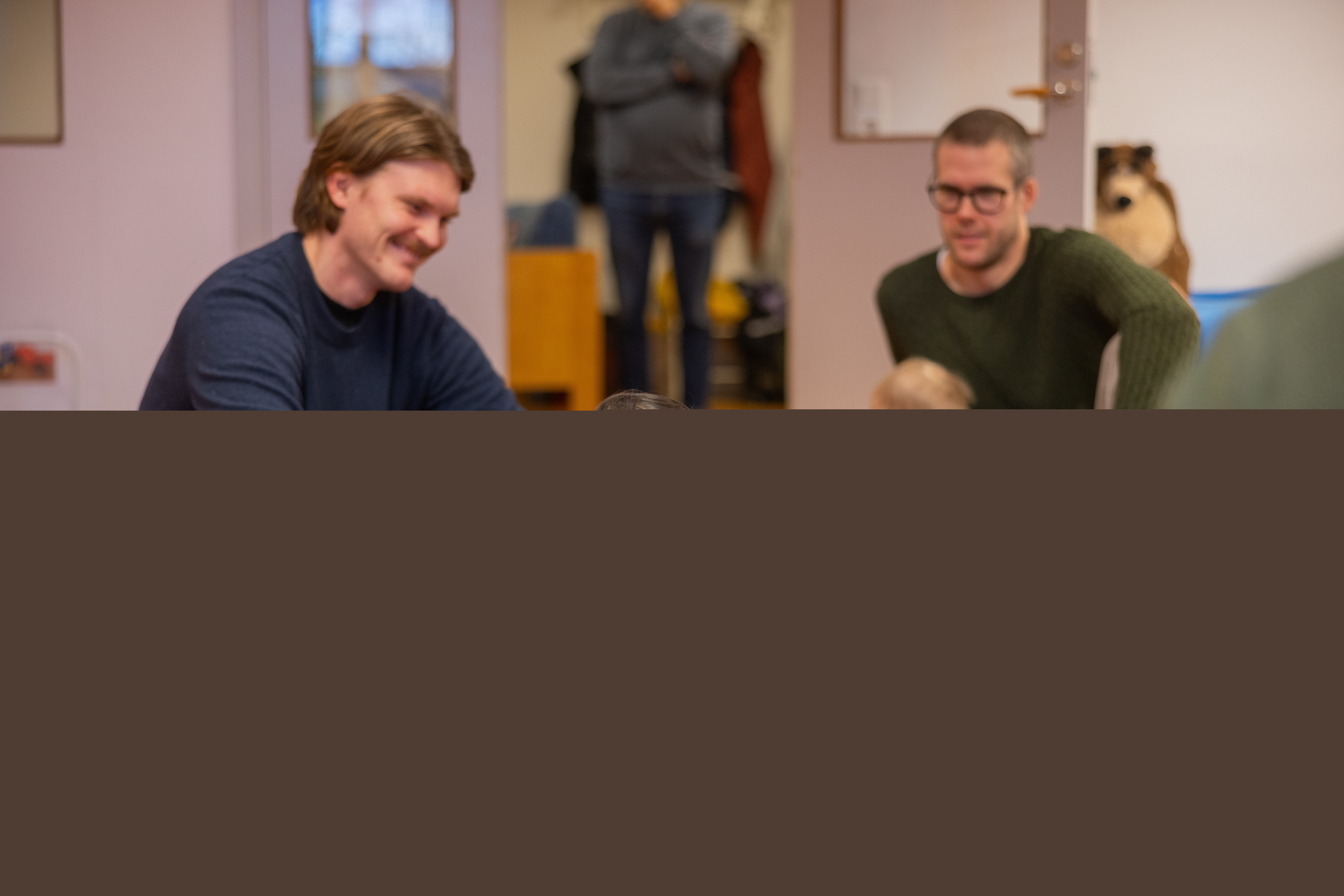 Öppen förskola med barn och föräldrar