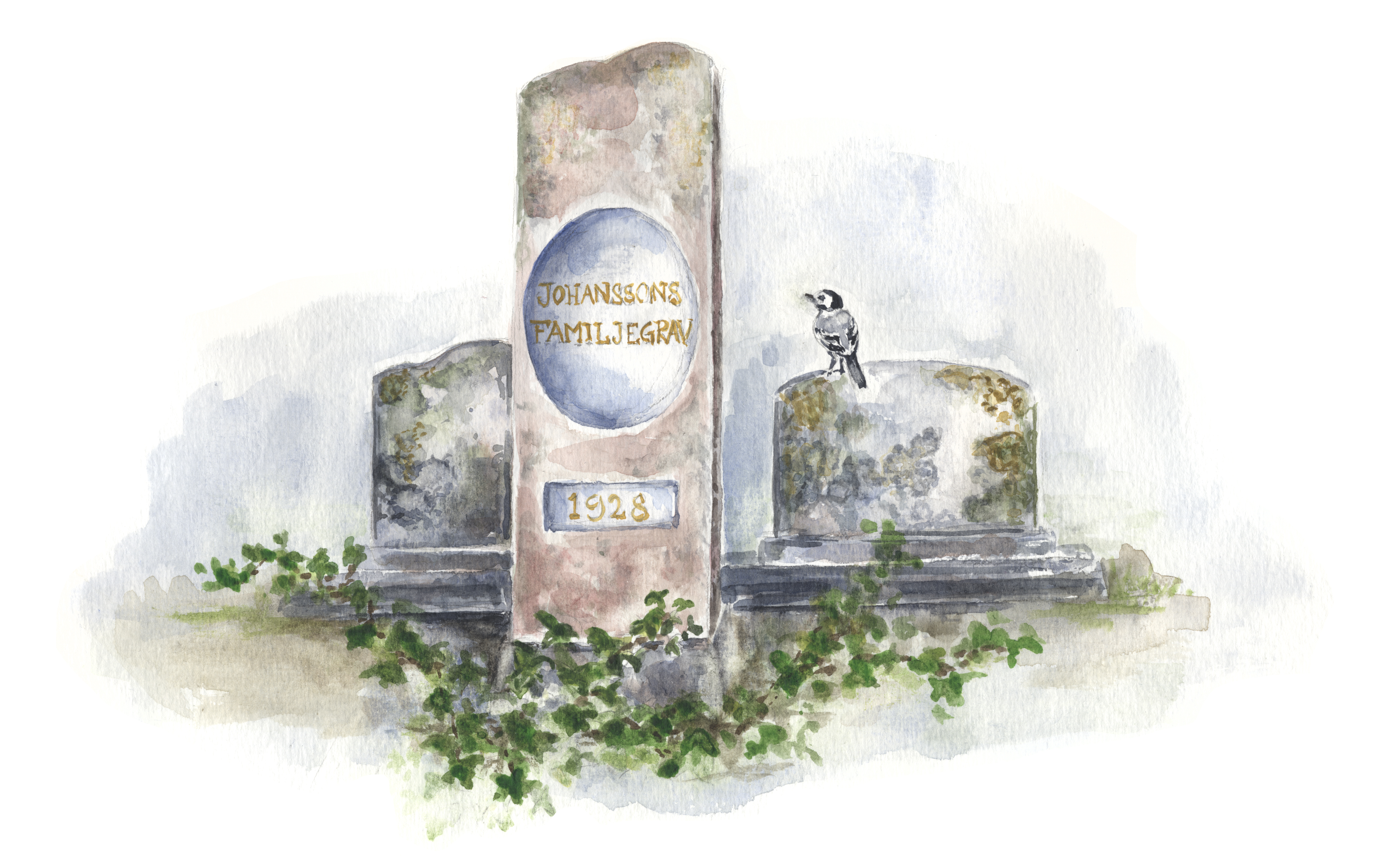 Gravsten illustration