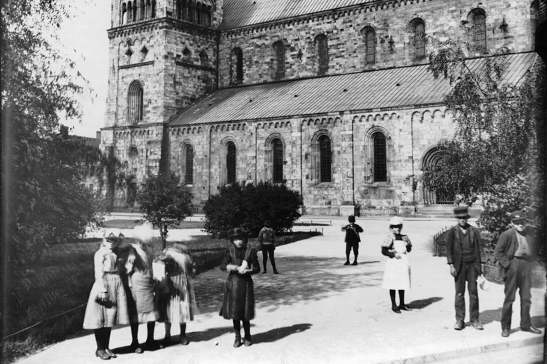 Lunds domkyrka cirka år 1900