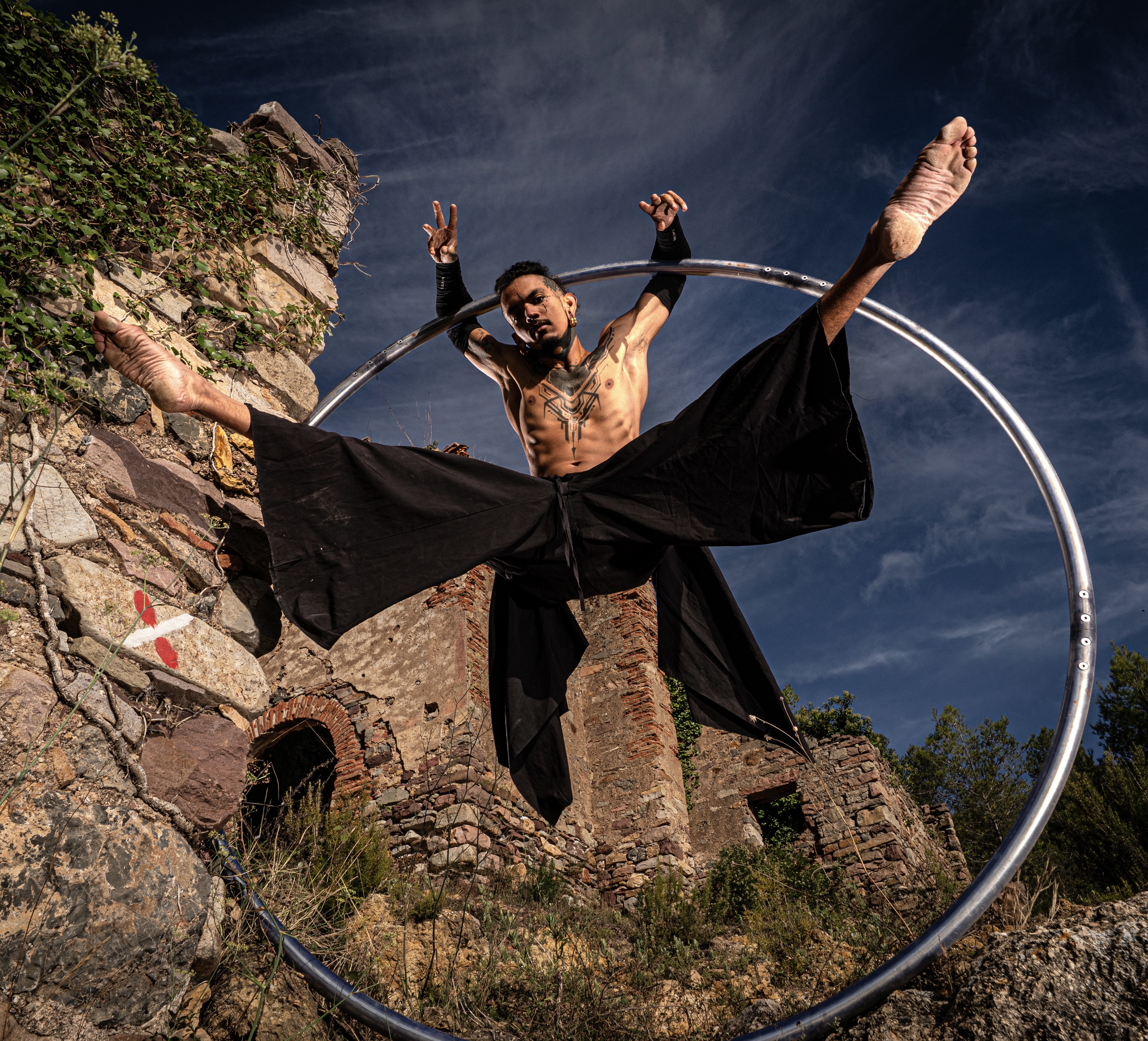 Jeff with Cyr wheel