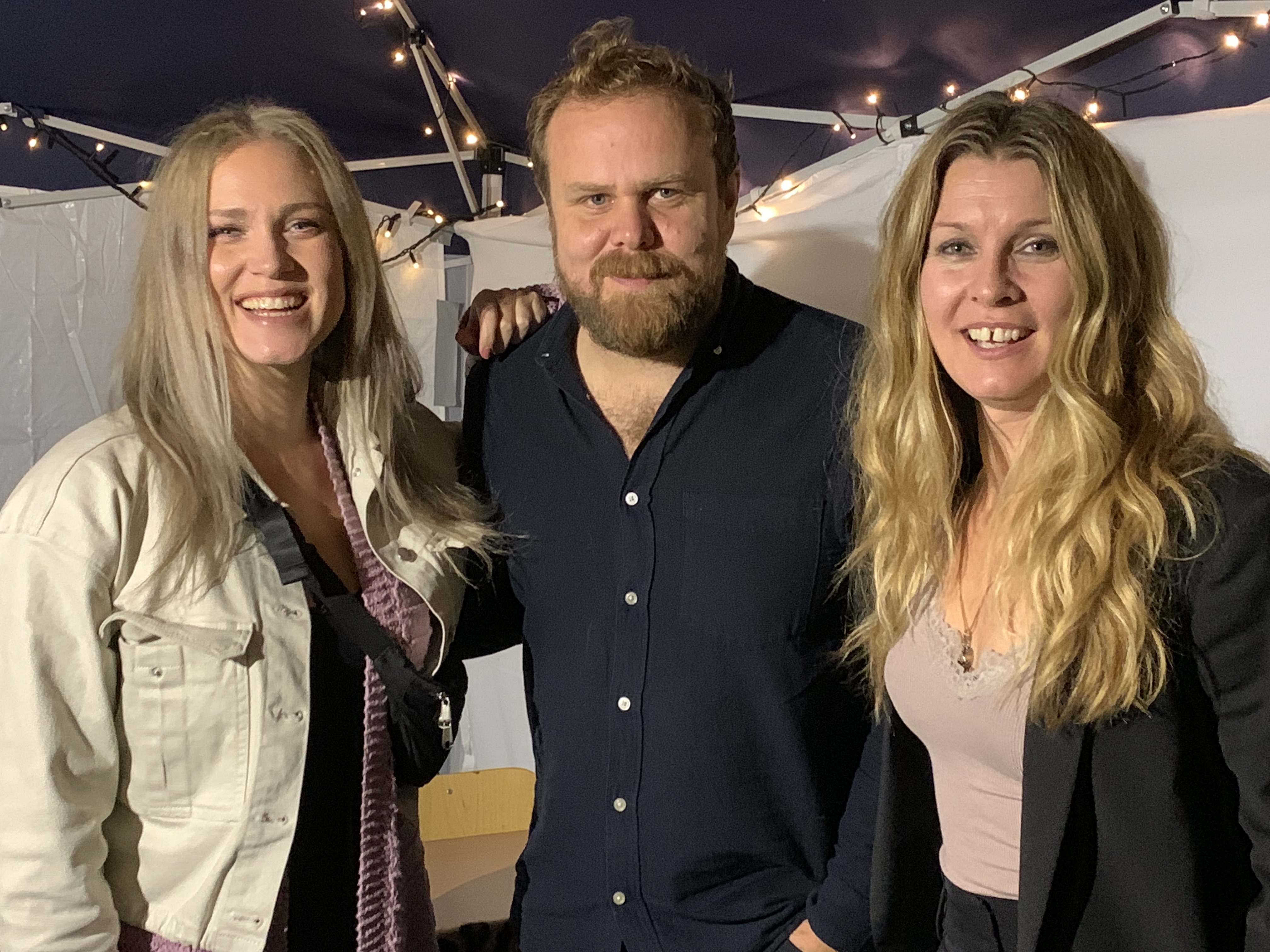 Trion som uppträdde på Church Keys - Kyrkorock: Elin EllyEve Svensson, Loney Dear och Pernilla Andersson. 