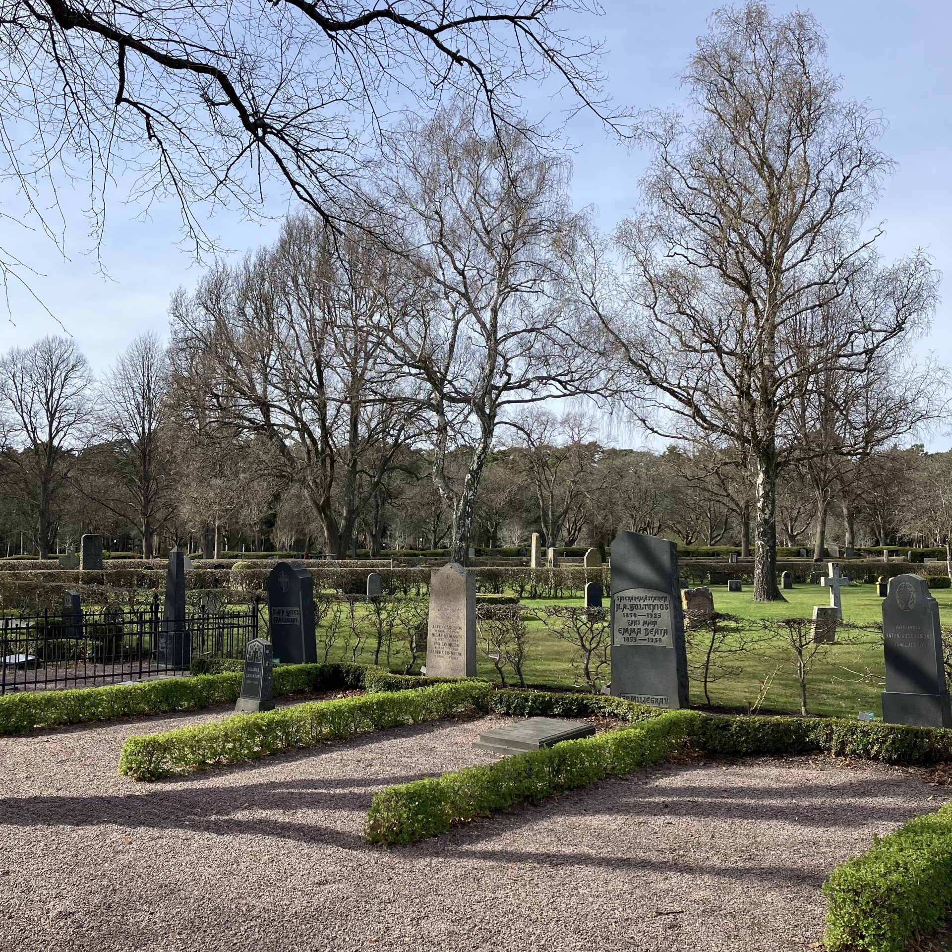 Grusgravar, Norra kyrkogården