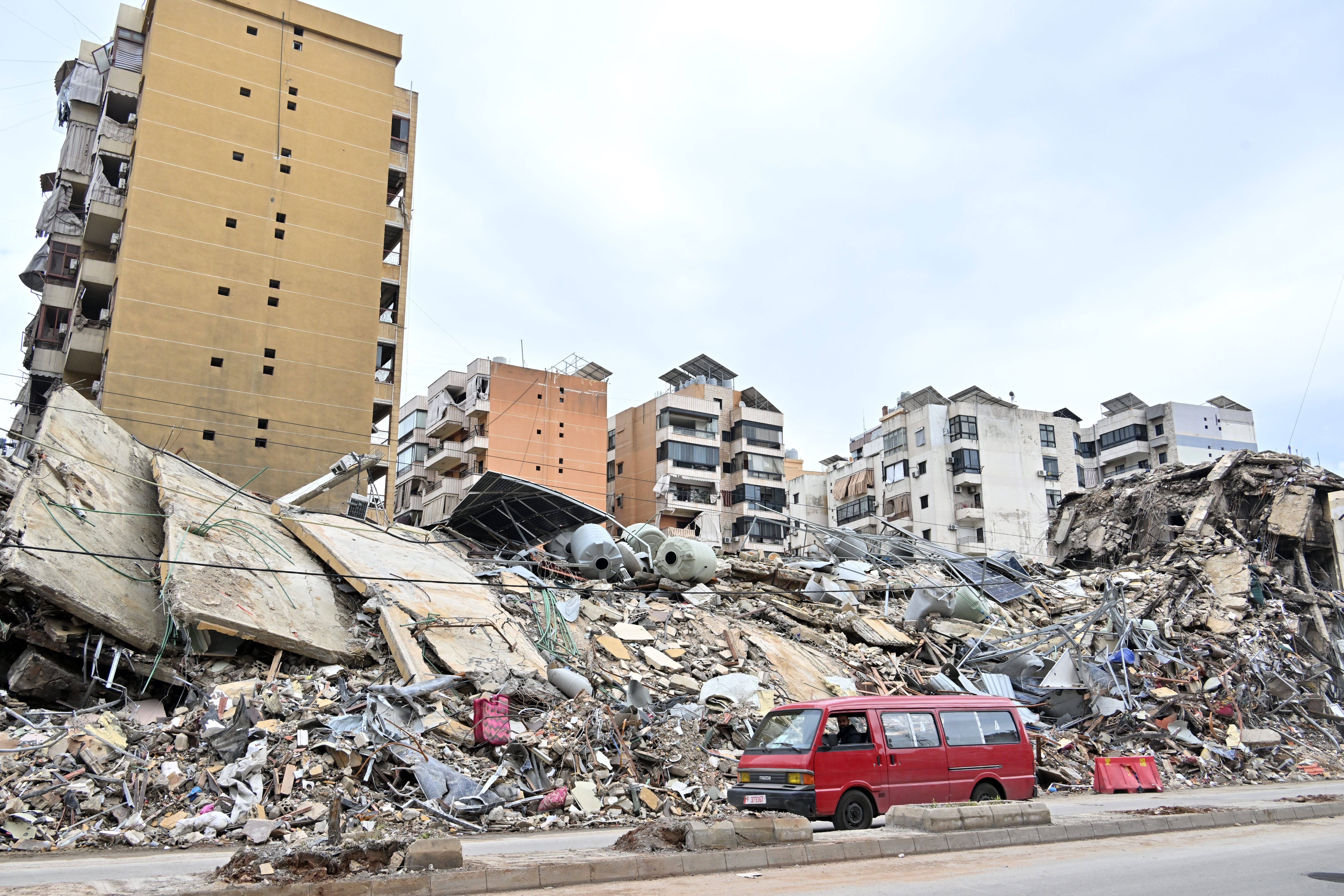 Ruiner i ett stadslandskap