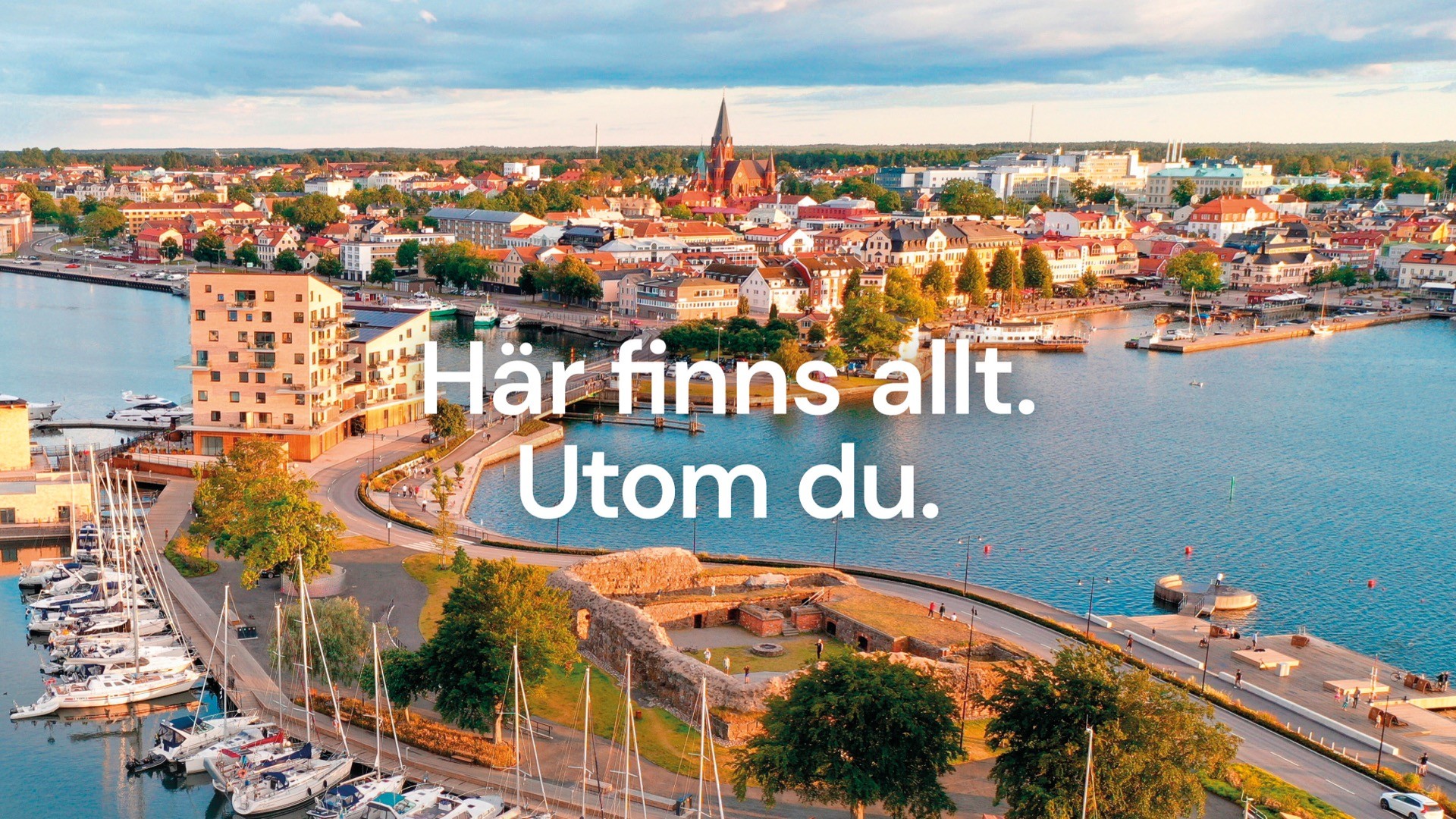 Stadsvy över Västervik