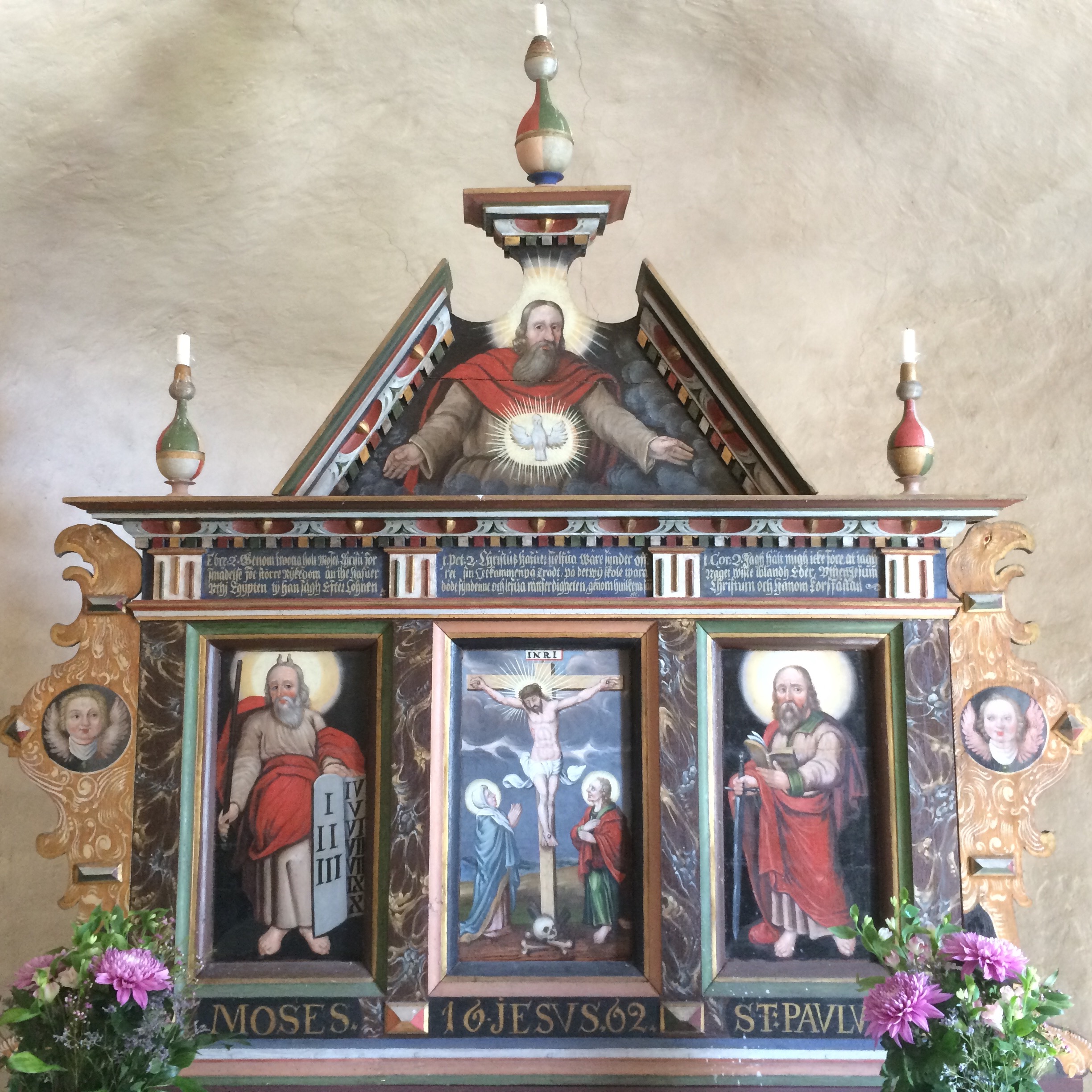 Retabel i Västerhejde kyrka