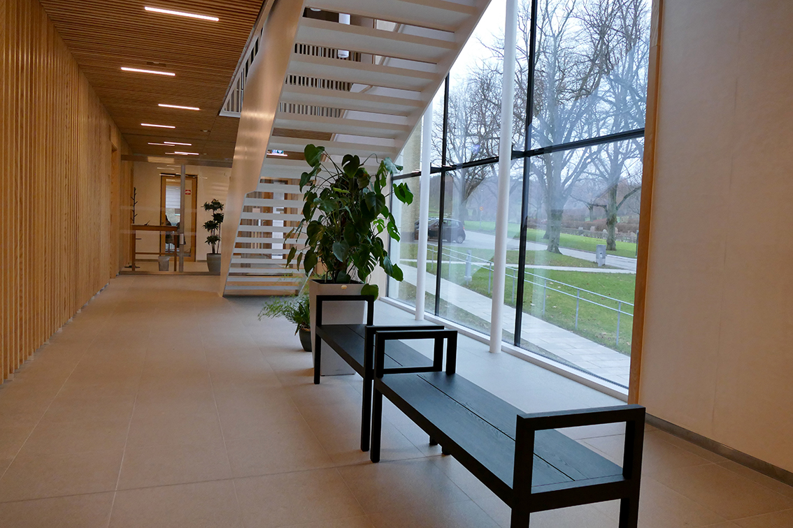 Nya krematoriet på Kviberg, interiör entréplan